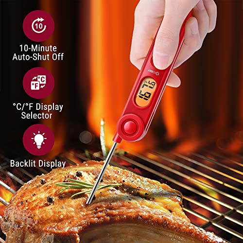 ThermoPro TP03 Digital Meat Thermometer for Cooking Kitchen Food Candy Instant Read LCD Thermometer with Backlight and Magnet for Oil Deep Fry BBQ Grill Smoker Thermometer - Grill Parts America