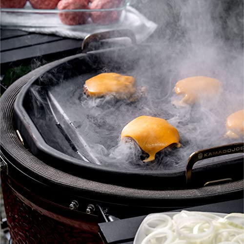Kamado Joe KJ15094522 Karbon Steel Griddle for Classic Joe Grills, Black - Grill Parts America