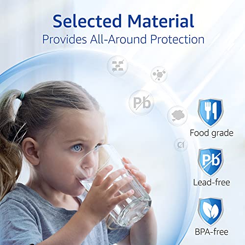 Waterspecialist MWF Refrigerator Water Filter Replacement for GE® MWF, SmartWater® MWFP, MWFA, GWF, HDX FMG-1, WFC1201, GSE25GSHECSS, PC75009, RWF1060, Kenmore® 9991, 3 Filters - Grill Parts America