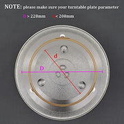 Microwave Glass Turntable Plate Roller Support Wheel Ring, Wheels Height 0.59" / 15mm, Outer Diamater 8.7" / 221mm - 2Pcs - Grill Parts America