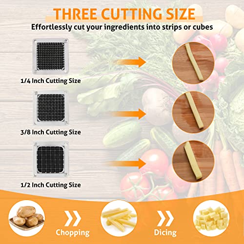 Havulhua 440C Commercial Food Grade Vegetable Chopper Dicer Blade  Replacement Stainless Steel Blade for Chopper Dicer(1/4)