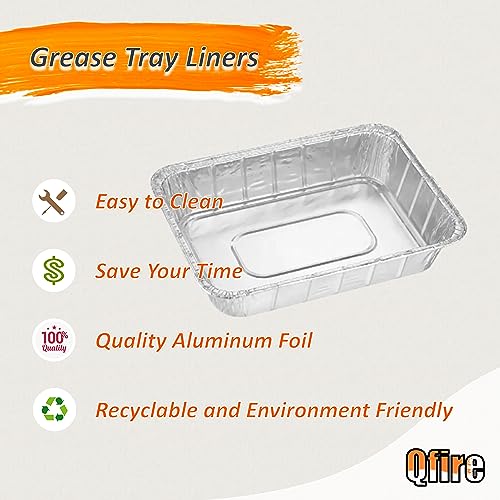 Grease Tray Liners for Ninja Woodfire OG701/OG751/OG700 Series,Grease Drip Pan Liner Replacement Parts for Ninja Woodfire Outdoor Grill & Smoker,32-pack - Grill Parts America