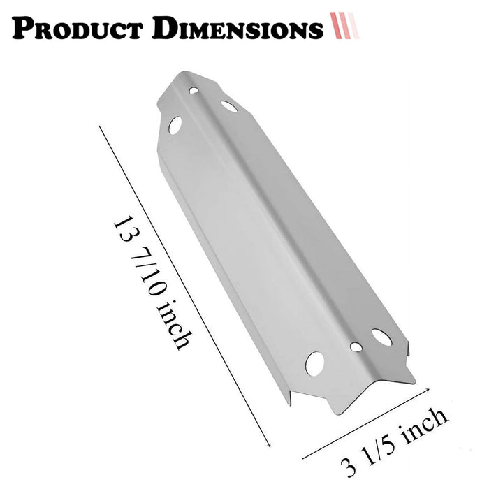 Outdoor Bazaar Set of Porcelain Cooking Grid and Three Stainless Steel Replacement Heat Plates for Dyna-Glo 3-Burner Grill models DGC310CNP-D, DGC310RNP-D, DGC310BNP-D - Grill Parts America