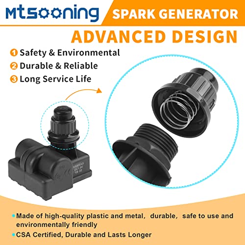 Mtsooning Spark Generator 5 Outlet, Universal Push Button Igniter, AA Battery BBQ Gas Grill Ignitor Replacement for Broil King Broil-Mate Huntington - Grill Parts America