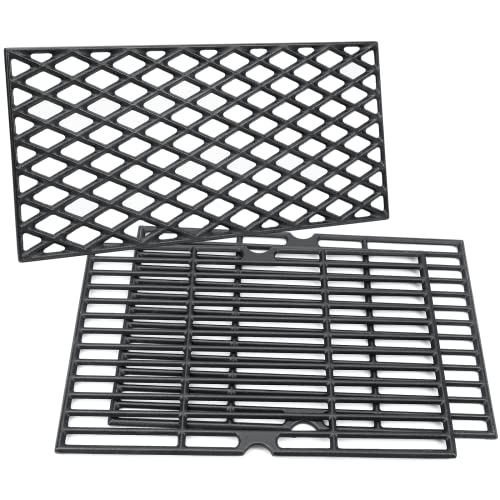 Hisencn Cast Iron Cooking Grates for Dyna glo DGH485CRP DGH450CRP DGH474CRP DGB495SDP DGH483CRP 5-Burner Propane Gas Grill Grid Replacement Parts 3-Packs - Grill Parts America