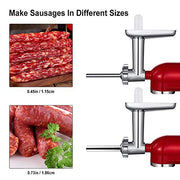 Food Meat Grinder Attachment Stainless Steel Sausage Stuffer Tubes Compatible with Size 5 Meat Grinder/Stand Mixers Machinery Parts - Kitchen Parts America