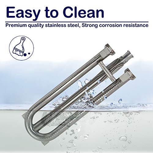 YOUFIRE Gas Grill Burner 19 1/8" x 6" Stainless Steel BBQ Replacement Parts for Brinkmann/Charmglow 810-8905-S and DCS Gas Grills, 3 Pack Burner Tube Grill Pipe Accessories - Grill Parts America