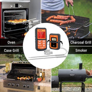 ThermoPro TP08 300FT Wireless Meat Thermometer for Grilling Smoker BBQ Grill Oven Thermometer with Dual Probe Kitchen Cooking Food Thermometer - Grill Parts America
