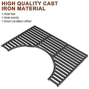 Outspark 64815 Gourmet BBQ System Grill Grates for Weber Spirit II 200/Spirit 200 SER(Model YRS 2013-Current),Cast Iron Cooking Grid for Weber Spirit Spirit 2 E-210 S-210 E-220 S-220,7637,67022 - Grill Parts America