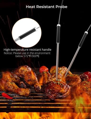 Govee Bluetooth Meat Thermometer, Wireless Meat Thermometer for Smoker  Oven, Digital Grill Thermometer with 2 Probes, Timer Mode, Smart LCD  Backlight