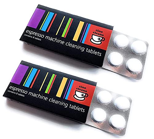 Cino Cleano Espresso Machine Cleaning Tablets, for Breville Espresso Machines, Descaling Tablets for Baristas (Pack of 2, 16 Tablets) - Kitchen Parts America