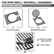 SGP4033N Grill Replacement Parts for Stok Grill Grates SGP4330SB SGP4032N SGP4130N Nexgrill 720-0830H 720-0888 720-0783E Replacement Parts Charbroil 463241113 463449914 Kenmore 415.16106210 Grill Part - Grill Parts America
