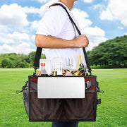 FANGSUN Grill Caddy, BBQ Caddy with Paper Towel Holder, Picnic Griddle Caddy for Outdoor Camping, Barbecue Accessories Storage Organizer for Utensil Grilling Tool, Must Haves for Camper Tailgating Rv - Grill Parts America