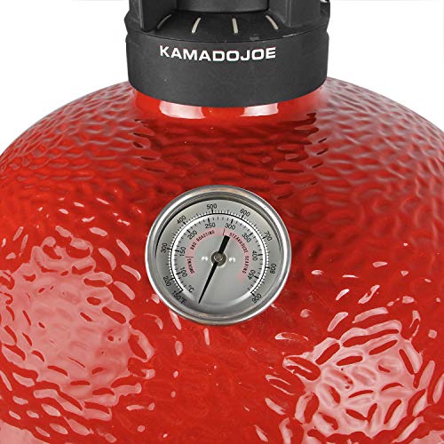 BBQ Grill Temperature Gauge Waterproof Large Face for Kamado Grill Joe Barbecue Charcoal Grill Stainless Steel 150-900°F Cooking Thermometer for Oven Wood Stove Accessories Tool Set Up Easy - Grill Parts America
