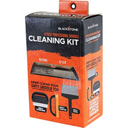 Blackstone 5060 Grill & Griddle Kit 8 Pieces Premium Flat Top Grill Accessories Cleaner Tool Set-1 Stainless Steel 6" Scraper, 3 Scouring Pads, 2 Cleaning Bricks, and 1 Handle, Black - Grill Parts America