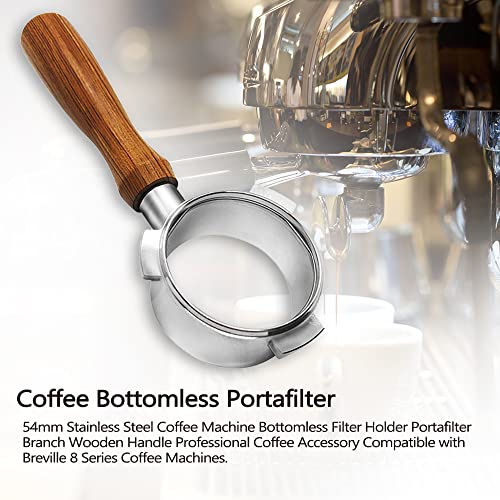 54mm Bottomless Portafilter, Leepesx Bottomless Filter Holder Compatible with Breville 8 Series and 54mm Breville Machines - Kitchen Parts America