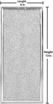 Microwave Grease Filter Compatible with Whirlpool and GE Microwaves 2 Pack Approx 13" x 6" - Grill Parts America