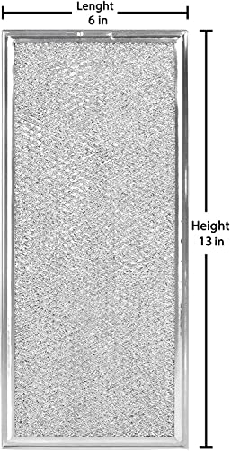 Microwave Grease Filter Compatible with Whirlpool and GE Microwaves 2 Pack Approx 13" x 6" - Grill Parts America