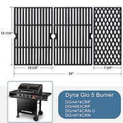 Adviace Grill Replacement Parts for Dyna Glo DGH474CRP, DGH483CRP, DGH474CRN-D, DGH474CRN, Cast Iron Grill Grates, Porcelain Heat Plates Shields Tents and Burners for Dyna-Glo Grill Replacement Parts. - Grill Parts America