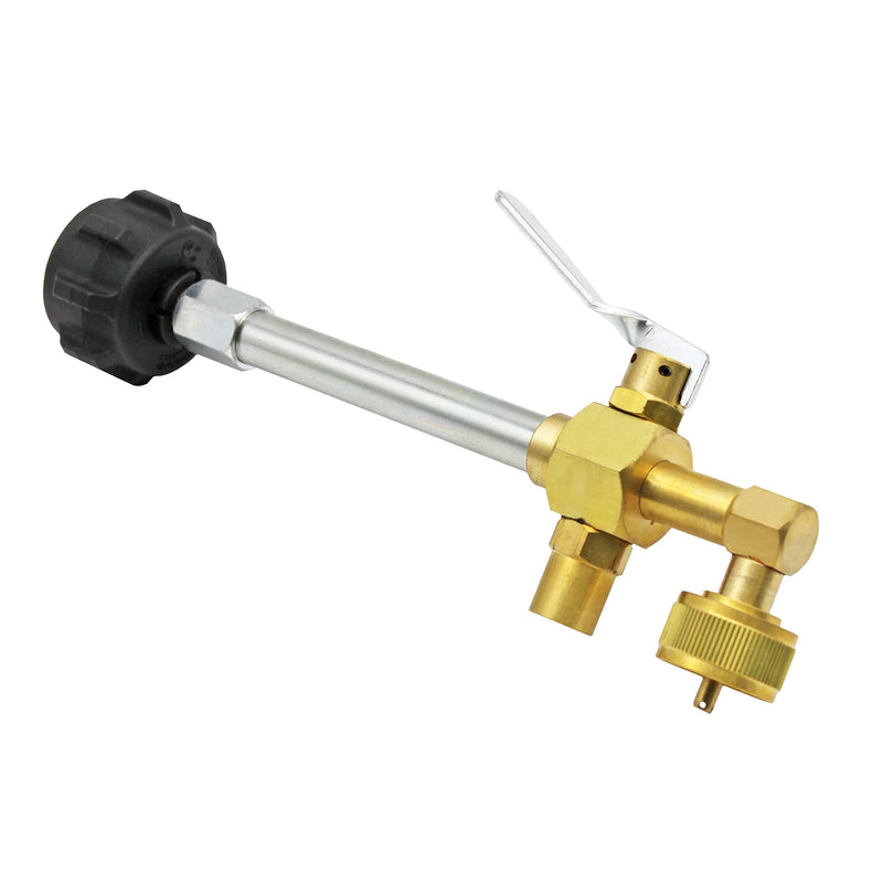 Flame King Propane Refill Fitting Adapter Valve for 1LB Camping Refillable Tank Cylinders - Grill Parts America