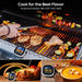 Meat Thermometer, Digital Meat Thermometer with Large Touchscreen LCD, with Long Probe, Kitchen Timer, Grill Thermometer, Cooking Food Meat Thermometer Instant Read for Smoker Kitchen BBQ Oven - Grill Parts America