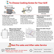Hisencn 17.75 Inch Cooking Grate for Brinkmann Grill Replacement Parts, 810-2410-S, 810-2511-S, 810-8411-5, 810-7490-F, 810-8410-F, 810-8411-C, Porcelain Cast Iron Cooking Grids 17.75" x 26.7", 3-Pack - Grill Parts America