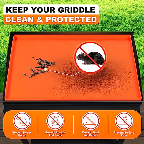 28" Silicone Griddle Mat for Blackstone 28 inch Griddle,Heavy Duty Silicone Protective Mat Cover, Griddle Top Protective Cover Accessories Protect Griddle from Debris and Rust - Grill Parts America