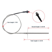 Replacement RTD Temperature Probe Sensor, Compatible with Pit Boss Pellet Grill PB1000XL-025-R00 V2, (70123-AMP) - Grill Parts America
