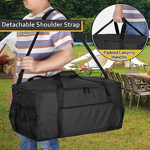SAMDEW Grill Cover Compatible with Ninja Woodfire Outdoor Grill, BBQ Bag Compatible with Ninja OG701 & OG751 Smoker Grill, Carrying Case Fit for 7 in 1 Woodfire Electric Grill & Accessories, Bag Only - Grill Parts America