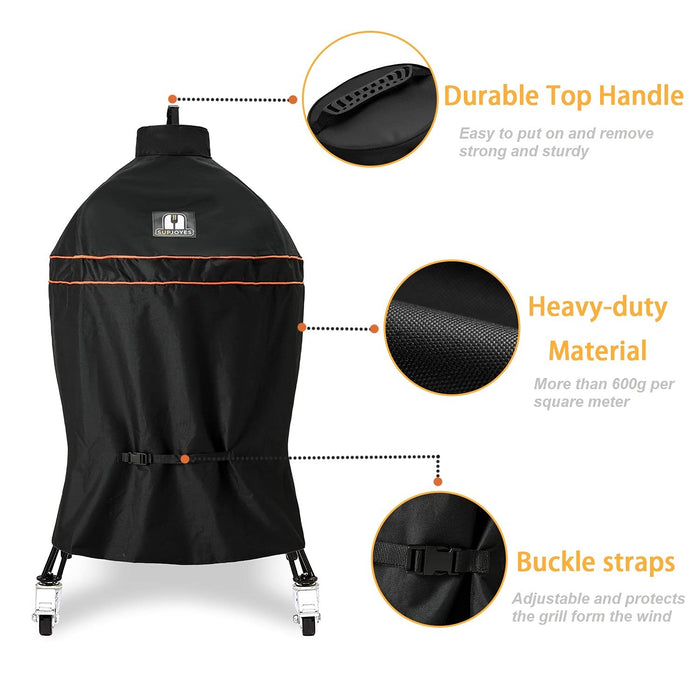 SUPJOYES Kamado Grill Cover for Kamado Joe Classic Charcoal Grills, Waterproof Heavy Duty Kamado Joe Grill Acccessories - Grill Parts America