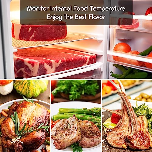 Wireless Meat Food Steak Thermometer for Oven Grill BBQ Smoker