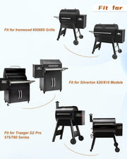 SZRKRLA Pellet Grill Induction Fan Motor KIT0411 Fit for Traeger D2 Pro 575 780 Ironwood Even Heat Distribution Oven Circulation Fan Parts Replace 11925SA-12R-BU 12V 0.86A DC - Grill Parts America