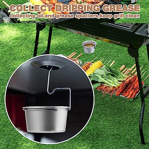 HAO HELPER Grill Grease Tray with Clip for Char-Broil/Kenmore Outdoor Grills and Other Similar Grills,Grease Catcher,Grease Tray for Gas Grill,Grease Bucket with Disposable Foil Liners (10 Pack) - Grill Parts America