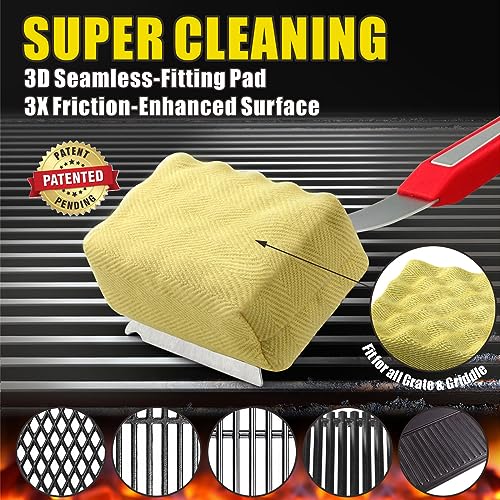 Grill Brush Bristle Free BBQ Replacement Cleaning Head - Grill Parts America