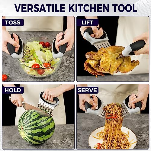 Meat Shredder Claws with Ultra-Sharp Blades for Shredding Meat, Lift, Handle, and Cut - CHEFSSPOT Chicken Shredder Turkey Lifters - Heat Resistant Grill Accessories -BBQ Grilling Gifts for Men & Women - Grill Parts America