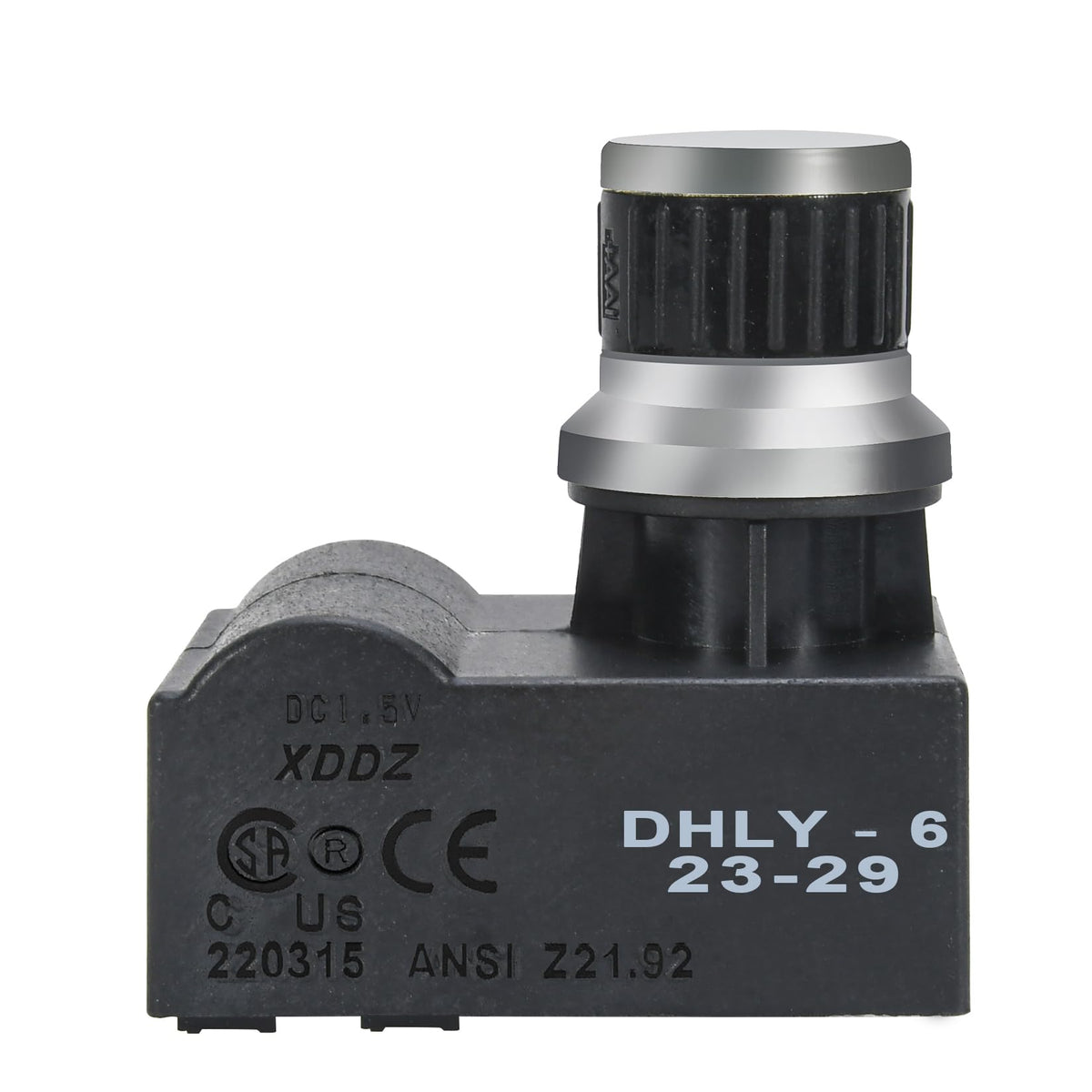 GasSaf 6 Outlet AA Battery Silver Cap Push Button Chrome Coated Spark