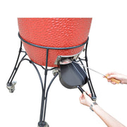 Onlyfire 17'' BBQ Ash Tool Poker, Stainless Steel Charcoal Rake for Kamado and Ceramic Grill Likes Big Green Egg, Kamado Joe, Pit Boss, Louisiana, Grill Dome, Vision Grills, Char-Griller or Pizza Oven - Grill Parts America