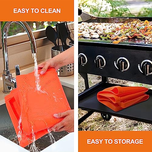 28" Silicone Griddle Mat for Blackstone 28 inch Griddle(Not fit 28XL/Pro), Heavy-Duty Food Grade Silicone Grill Buddy Mat Blackstone Griddle Top Cover Accessories Keep Flat Top Clean Critter-Rust Free - Grill Parts America
