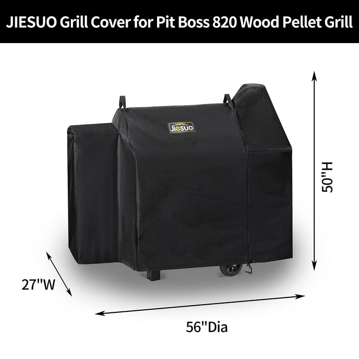 Jiesuo Grill Cover for Pit Boss Smoker Grill, Pitboss 820 Deluxe Pro Series Accessories, Heavy Duty Waterproof Grill Cover for Pit Boss Smoker Pellet - Grill Parts America