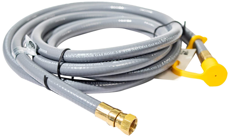 Blackstone 5019 Propane to Natural Gas Conversion Kit 10 ft. x 3/8" Hose, 7mm Wrench, 2 Orifices, Quick Connect Adapter Perfect for BBQ, Grill, Pizza Oven, Patio Heater(Fits Select Models), Gray - Grill Parts America
