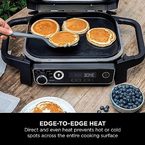 Cast Iron Griddle for Ninja Woodfire Outdoor Grills OG700 Series | Non-Stick Outdoor Ceramic Coating Insert Flat Top Griddle Plate Accessories - Grill Parts America