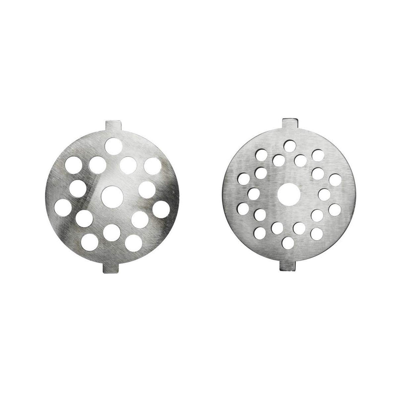 Univen .175" Fine and .25" Coarse Plate Discs fits KitchenAid FGA Food Meat Grinder Chopper Attachment - Grill Parts America