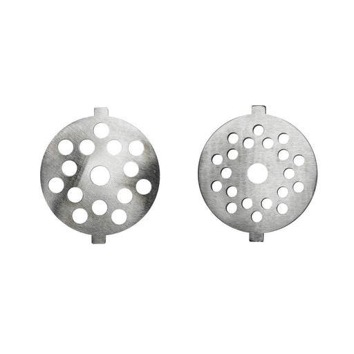 Univen .175" Fine and .25" Coarse Plate Discs fits KitchenAid FGA Food Meat Grinder Chopper Attachment - Grill Parts America