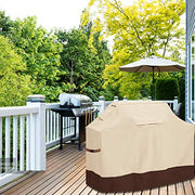 Vailge Grill Cover,58-inch Waterproof BBQ Cover,600D Heavy Duty Gas Grill Cover, UV & Dust & Rip & Fading Resistant,Suitable for Weber, Brinkmann, Char Broil Grills and More,Beige - Grill Parts America