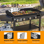 10 Inch Griddle Spatula Holder Magnetic Design, Stainless Steel Grill Barbecue Tool Rack, Griddle Accessories for Blackstone Flat Top Griddle and Other Grill Griddles (2 Pcs) - Grill Parts America