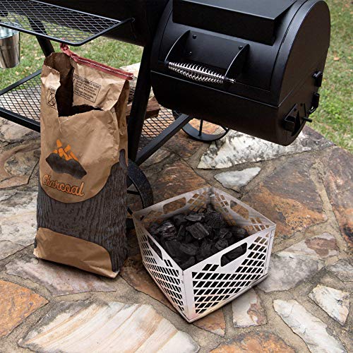 Oklahoma Joe's 5279338P04 Stainless Steel Offset Smoker Charcoal Firebox Basket, Silver - Grill Parts America