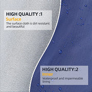 PALON Waterproof BBQ Grill Cover 75-Inch, Heavy Duty Outdoor Gas Grill Covers, with Built-in Vents Velcro, Barbecue Grills All Weather Protector for Weber Char-Broil Brinkmann Nexgrill and More - Grill Parts America
