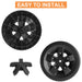 67058 Grill Wheels Replacement for Weber GS4 Spirit 2 Grill Parts Weber Spirit II 200 & 300 SER Weber GS4 SPIRIT II E-210, 2 E-310, II S-210, II S-310, Weber 28" Gas Griddle, 8'' Grill Casters, 2PCS - Grill Parts America