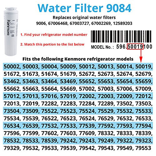 Kenmore 9084 9084 Refrigerator Water Filter, white - Grill Parts America
