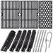 Adviace Grill Replacement Parts for Dyna Glo DGH474CRP, DGH483CRP, DGH474CRN-D, DGH474CRN, Cast Iron Grill Grates, Porcelain Heat Plates Shields Tents and Burners for Dyna-Glo Grill Replacement Parts. - Grill Parts America